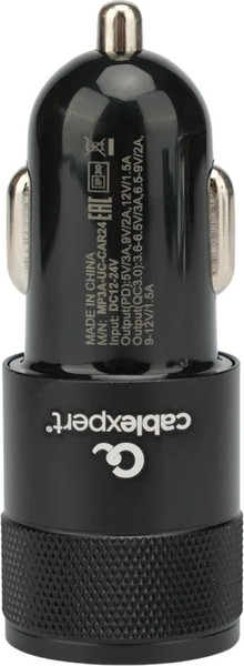 Адаптер питания автомобильный Cablexpert MP3A-UC-CAR24