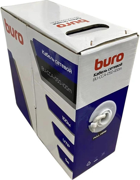 Кабель Buro Сетевой BU-CCA-050-100M - фото