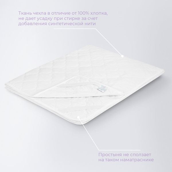 Наматрасник защитный ECOTEX Коттон 90x200 / НК09