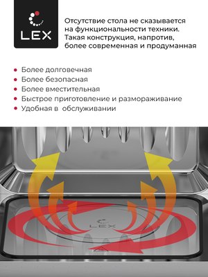 Микроволновая печь Lex BIMO 20.07 Inox / CHVE000014