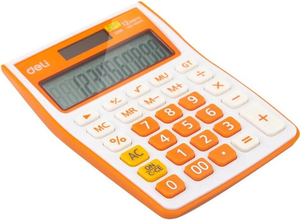 Калькулятор Deli E1238/OR