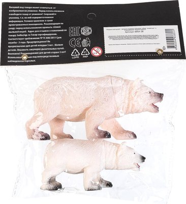 Набор фигурок игровых Играем вместе Белые медведи / 605A-2B