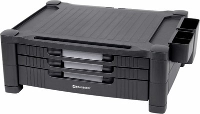 Подставка для ноутбука Brauberg 3 ящика / 513791