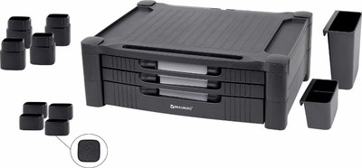 Подставка для ноутбука Brauberg 3 ящика / 513791