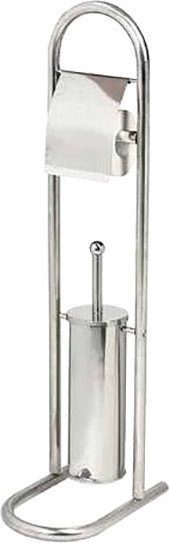 Стойка для туалетной бумаги с ершиком Laima 609079 - фото