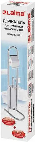 Стойка для туалетной бумаги с ершиком Laima 609079