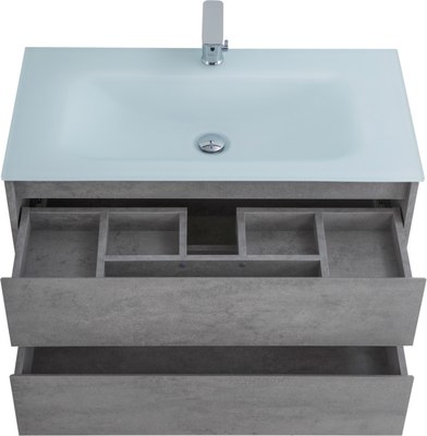 Тумба с умывальником BelBagno KRAFT-800-2C-SO-CG + BB800ETL