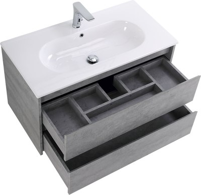 Тумба с умывальником BelBagno KRAFT-800-2C-SO-CG + BB800ETL