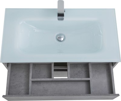 Тумба с умывальником BelBagno KRAFT-800-2C-SO-CG + BB800ETL