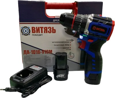 Аккумуляторная дрель-шуруповерт ВИТЯЗЬ ДА-1016-У10М БСП - фото