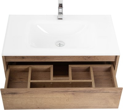 Тумба с умывальником BelBagno Kraft-900-2C-SO-RT + BB900ETL