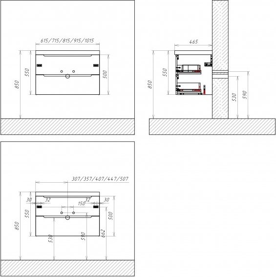 Тумба с умывальником BelBagno Etna-1000-2C-SO-BL-P + BB1000ETL