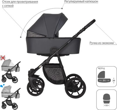 Детская универсальная коляска Kitelli Areo Pro 2 в 1