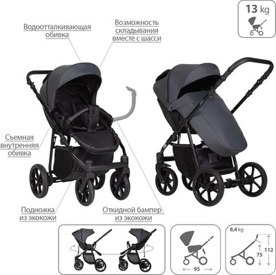 Детская универсальная коляска Kitelli Areo Pro 2 в 1