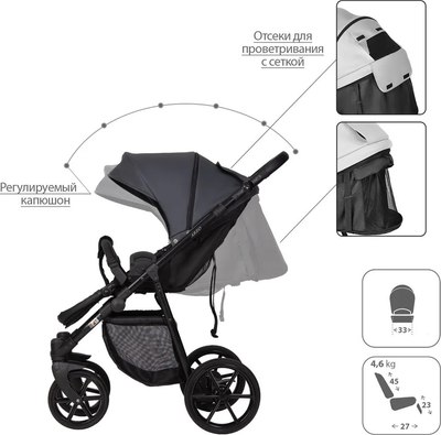 Детская универсальная коляска Kitelli Areo Pro 2 в 1