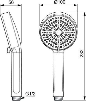 Лейка ручного душа Ideal Standard BD580AA