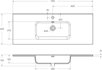 Тумба с умывальником BelBagno Etna-1200-2C-SO-BL-P + BB1200ETL