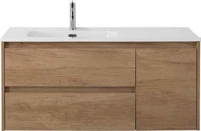 Тумба с умывальником BelBagno KRAFT-1000-2C-1A-SO-RNN-L + BB1000ETL-R - фото