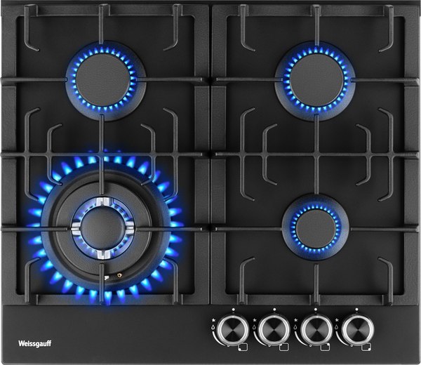 Газовая варочная панель Weissgauff HGG 641 BV Nano Matt Glass - фото