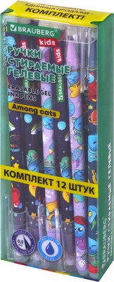 Набор гелевых ручек Brauberg Kids Among Cats / 144099 - фото