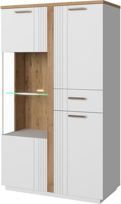 Шкаф с витриной Anrex Mateo 1V2D1S P - фото