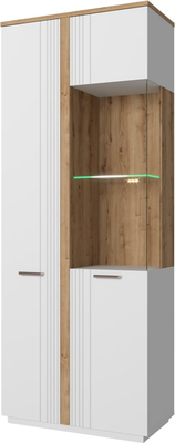 Шкаф с витриной Anrex Mateo 1V1D L - фото