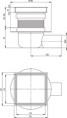 Трап для душа Deante KOS 001D