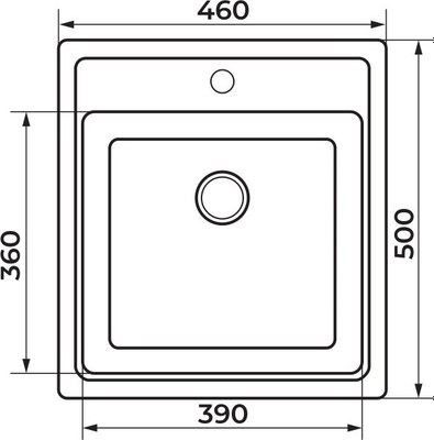 Мойка кухонная Granrus GR-460