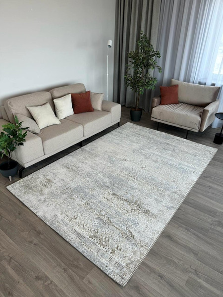 Коврик Radjab Carpet Бьянка Прямоугольник D057A / 8473RK-B