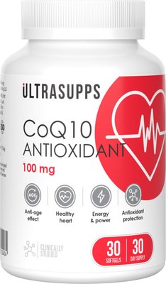 Коэнзим Ultrasupps Q10 Антиоксидант 100мг - фото