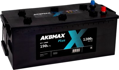 Автомобильный аккумулятор AKBMAX L 190 рус L8 конус - фото