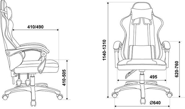 Кресло геймерское Бюрократ Zombie Void
