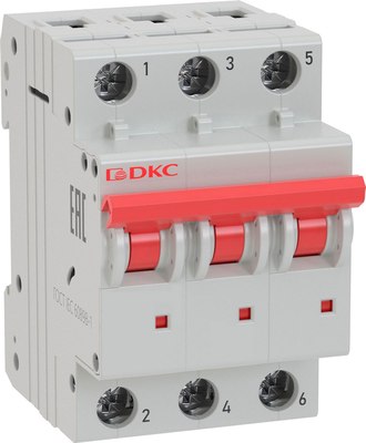 Выключатель автоматический DKC Yon MD63 3P 32A C 6kA - фото
