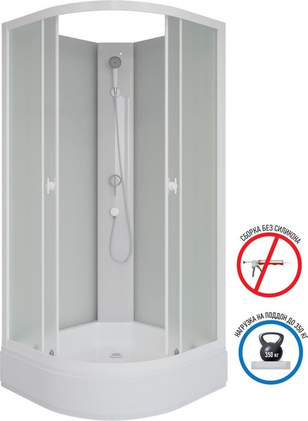 Душевая кабина Niagara Promo P90/26/MT/BK 90х90х200