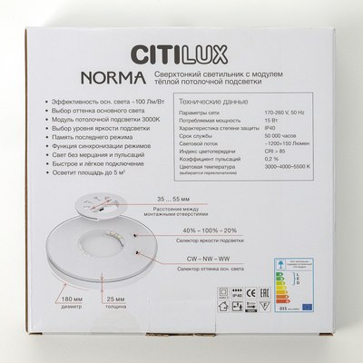 Потолочный светильник Citilux Norma CL748181