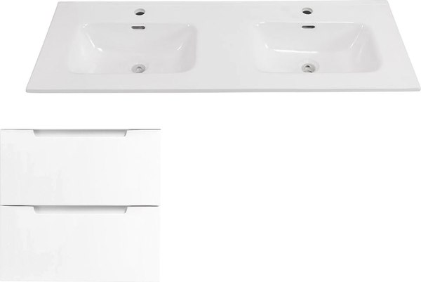 Тумба с умывальником BelBagno Etna-600-2C-SO-BL-P + BB1200-2-ETL - фото