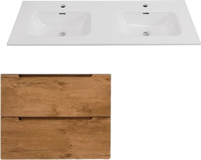 Тумба с умывальником BelBagno Etna-600-2C-SO-RN-P + BB1200-2-ETL - фото