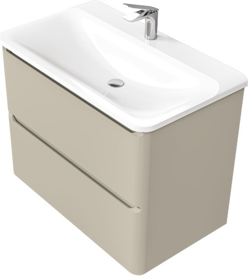 Тумба под умывальник Raval Welto 80 / Wel.01.80.2/P/BRS/RL - фото