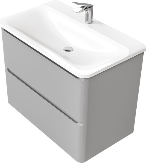 Тумба под умывальник Raval Welto 80 / Wel.01.80.2/P/GRS/RL - фото