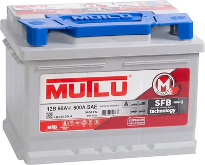 Автомобильный аккумулятор Mutlu R + 60R L2 низкий - фото