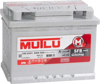 Автомобильный аккумулятор Mutlu R + Mega Calcium 63R L2 - фото