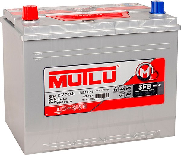 Автомобильный аккумулятор Mutlu L+ Mega Calcium 70L 80D26R D26 - фото