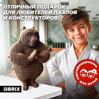 Конструктор QBRIX Панда 3D 20079