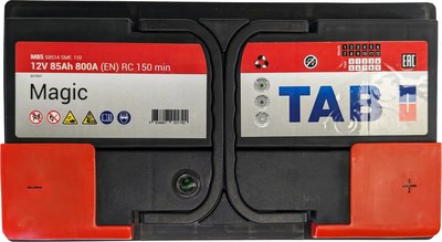 Автомобильный аккумулятор TAB Magic R+ 85R L4 низкий