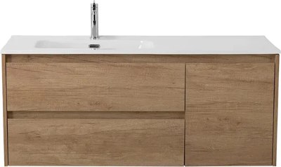 Тумба с умывальником BelBagno KRAFT-1200-2C-1A-SO-RNN-L + BB1200ETL-L - фото