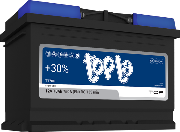 Автомобильный аккумулятор Topla R+ Top 78R L3 - фото