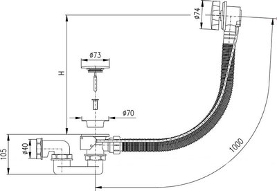 Сифон Slezak RAV MD0471-100N