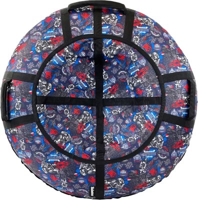 Тюбинг-ватрушка Hubster Люкс Pro S Мото 100см / во6742-3 - фото