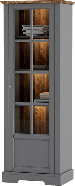 Шкаф с витриной Dipriz Lakeview 1 дверь / Д.30029.1 - фото