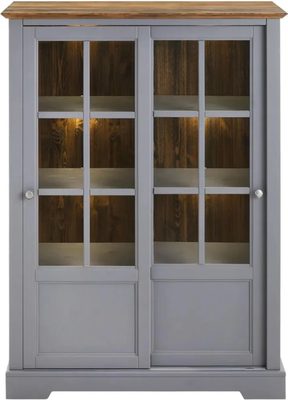 Шкаф с витриной Dipriz Lakeview 2 двери / Д.30028.1 - фото